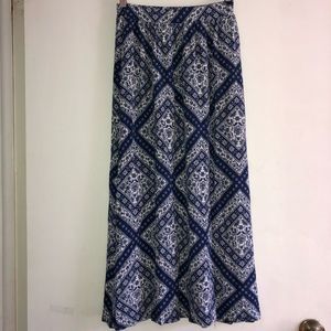 Blue Maxi Skirt
